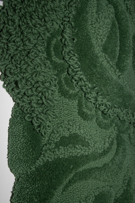 Kohtaaminen (2025), Metsänvihreä, 75cm x 165cm