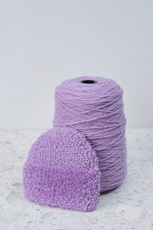 Oodi väreille -pienteos Pyöreä, Väri Laventeli, kaksi eri tekstuuria